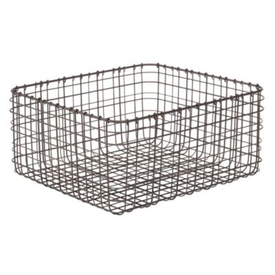 mDesign Bedroom Metal Basket Bin for Storage & Organizing