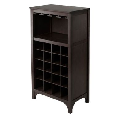 Ancona 20-Bottle Wine Cabinet, Espresso. View a larger version of this product image.