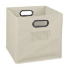 Alternate image 0 for Niche Cubo Foldable Fabric Storage Bin with Built-in Chrome Handles - Natural