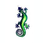 Alternate image 0 for D-Art collection Handmade Iron Decorative Green Gecko Wall Decor - Large