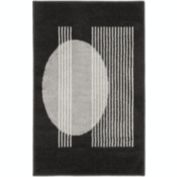 Nourison Modern Passion 2' x 3' Blk/Grey Mid-Century Modern Indoor Rug