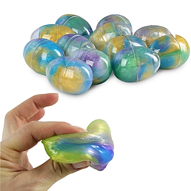 Kicko Slime Putty Easter Egg - 12 Pack Colorful Galaxy Sludgy Gooey Fidget  Kit for Sensory | buybuy BABY