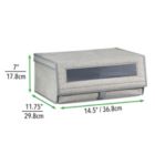 Alternate image 3 for mDesign Stackable Fabric Closet Storage Shoe Box - Large
