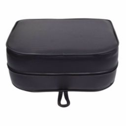 Infinity Merch Children Leather Sitting Stool in Black