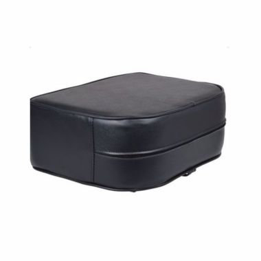 Infinity Merch Children Leather Sitting Stool in Black. View a larger version of this product image.