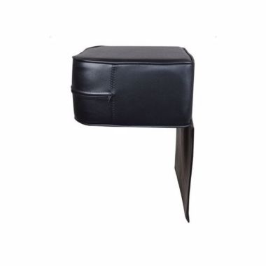 Infinity Merch Children Leather Sitting Stool in Black. View a larger version of this product image.