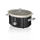 Alternate image 0 for Swan 3.5L Retro Slow Cooker Black