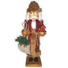 Alternate image 0 for Santa's Workshop Pine Cone Santa Wooden Christmas Nutcracker 14 Inch Multicolor