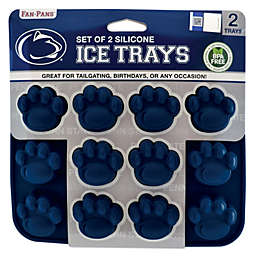 MasterPieces Game Day Set - FanPans NCAA Penn State Nittany Lions - Silicone Ice Cube Trays Two Pack - Dishwasher Safe