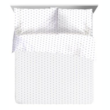 Saturday Park Purple Hearts 100% Organic Cotton Sheet Set. View a larger version of this product image.