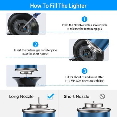 Eggracks By Global Phoenix Culinary Butane Torch Lighter Refillable Blow Torch Adjustable. View a larger version of this product image.