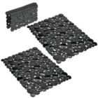 Alternate image 0 for mDesign Plastic Kitchen Sink Protector Set, Bubble Design, Set of 3