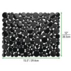 Alternate image 2 for mDesign Plastic Kitchen Sink Protector Set, Bubble Design, Set of 3