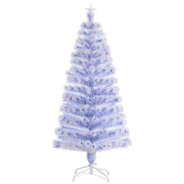 HOMCOM 5ft Tall Pre-Lit Douglas Fir Artificial Christmas Tree with