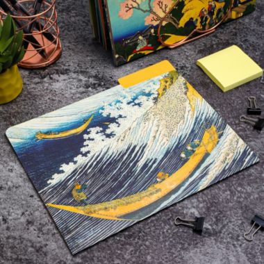 The Gifted Stationery Decorative File Folders 1/3 Cut Tab, Japanese Inspired Hokusai Designs (12 Pack). View a larger version of this product image.
