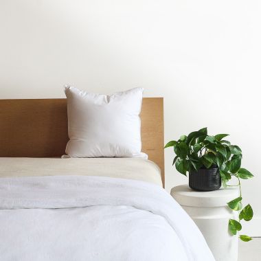 20" x 20" Down Alternative White Square Pillow Insert   BOKSER HOME. View a larger version of this product image.