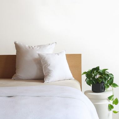 20" x 20" Down Alternative White Square Pillow Insert   BOKSER HOME. View a larger version of this product image.