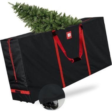 Tree Nest Rolling Christmas Tree Storage Bag, Black Canvas Christmas Tree Box for Artificial Disassembled Trees 7.5ft. View a larger version of this product image.