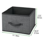Alternate image 3 for mDesign Soft Fabric Closet Storage Organizer Cube Bin, 4 Pack