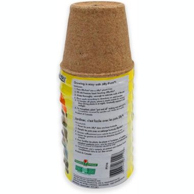 Jiffy Round Growing Medium Fertilizer Pots, 3" (10 Pack). View a larger version of this product image.