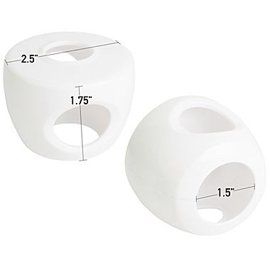 Jool Baby Products Door Knob Covers, Childproof, for spherical/Round Doorknobs (4 Pack). View a larger version of this product image.