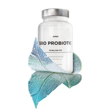 Amen SBO Probiotic 50 Billion CFUs + Organic Prebiotics Digestive Supplement - 60ct. View a larger version of this product image.