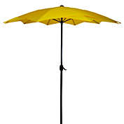 Northlight 8.85ft Outdoor Patio Lotus Umbrella with Hand Crank, Yellow