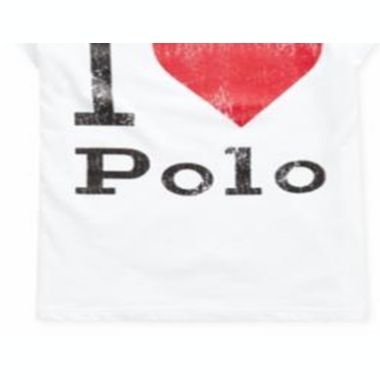 Ralph Lauren Girl's Cotton Jersey Graphic T-Shirt White Size Large. View a larger version of this product image.