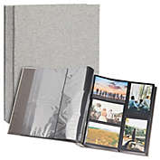 Pipilo Press Photo Album Book for 1000 4x6 Photos, Grey Linen Cover (14.2 x 13.2 x 3.3 In)