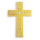 Alternate image 0 for GAURI KOHLI Jodhpur Mother of Pearl Wall Cross - Mustard