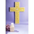 Alternate image 1 for GAURI KOHLI Jodhpur Mother of Pearl Wall Cross - Mustard