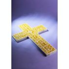 Alternate image 2 for GAURI KOHLI Jodhpur Mother of Pearl Wall Cross - Mustard
