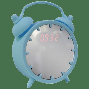 Link Retro LED Vintage Alarm Clock and Wireless Speaker - Great For Bedrooms, Dorm Rooms, Offices and More! - Blue. View a larger version of this product image.