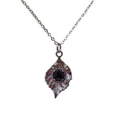 Bottled Up Designs Leaves In Sterling Silver Necklace. View a larger version of this product image.