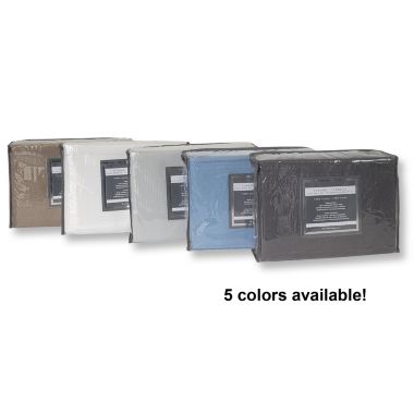 Cotton House - Flannel Sheet Set, 100% Cotton, Full Size, White. View a larger version of this product image.