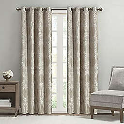 JLA Home SUNSMART Polyester Blackout Grommet Top Curtain Panel with Champagne