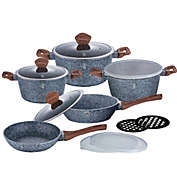 Berlinger Haus 13-Piece Kitchen Cookware Set Gray Stone Collection