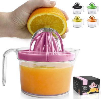 Zulay Kitchen Citrus Juicer Reamer - Pink 17oz