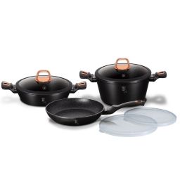 Berlinger Haus 7-Piece Cookware Set Black Rose Collection