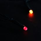 Alternate image 2 for Product Works 15 Orange and Yellow Micro LED Thanksgiving Lights - 5.7 ft Green Wire