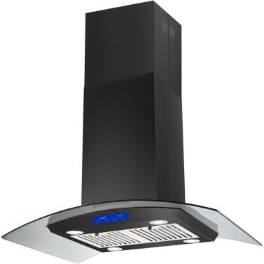 Geht Appliances 36 inch Stainless Steel Island Mount Range Hood 900CFM Tempered Glass. View a larger version of this product image.