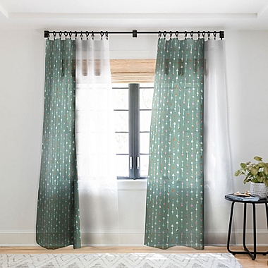 Deny Designs Schatzi Brown Norr Lines Dots Green Sheer Non Repeat. View a larger version of this product image.