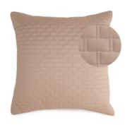 BedVoyage Luxury 100% viscose from Bamboo Quilted Euro Sham, 1pc - Champagne