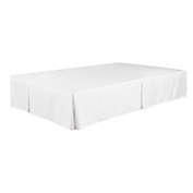 Legacy Decor Bed Skirt Dust Ruffle 100% Brushed Microfiber with 14" Drop Twin Size White Color