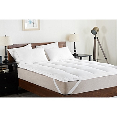 Cheer Collection Hypoallergenic Luxury Mattress Topper - Plush Overfilled Down Alternative Featherbed Mattress Pad - Full. View a larger version of this product image.