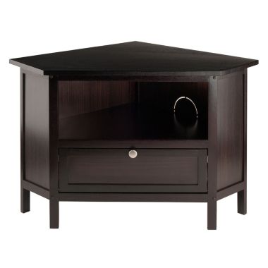 Winsome Zena Corner TV Stand Espresso Finish. View a larger version of this product image.