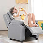 Alternate image 2 for Slickblue Kids Deluxe Headrest  Recliner Sofa Chair with Storage Arms-Gray
