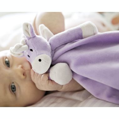 Teddykompaniet Purple Unicorn Security Blanket, Soft Plush. View a larger version of this product image.