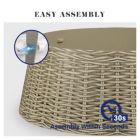 Alternate image 1 for Tree Nest Christmas Christmas Weaved Basket Design Tree Stand, Grey, Large