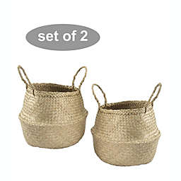 Madeterra Small Belly Basket with Handles (Set 2)